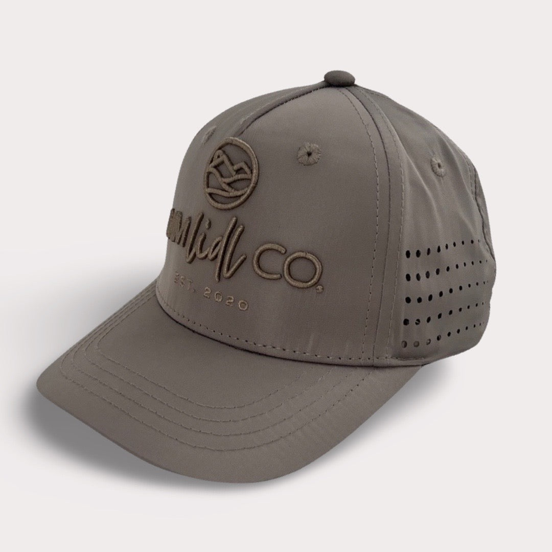 Stone Grey Curved Brim Lid