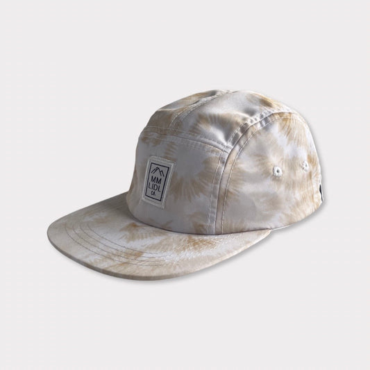 Tan Tie Dye Print Kids Infant Hat Angle