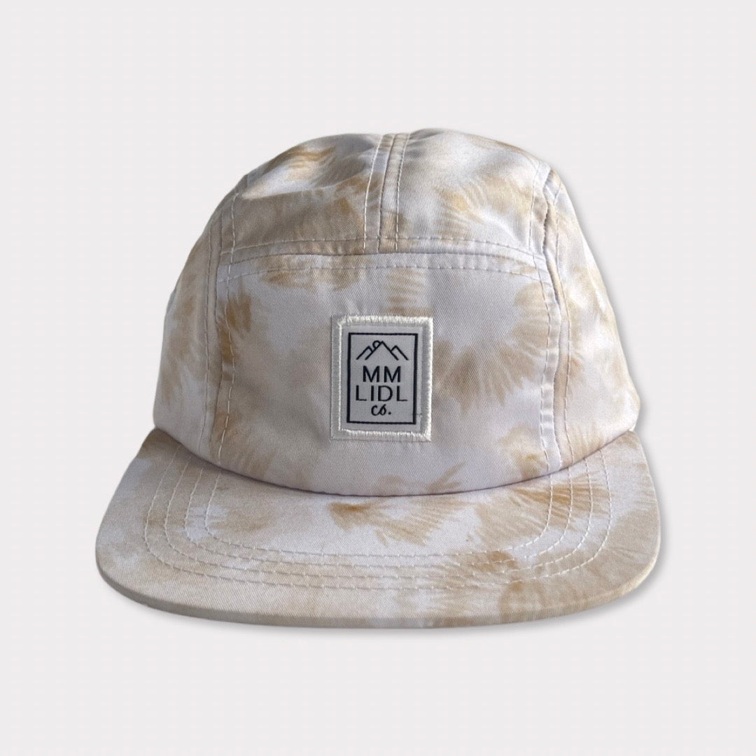 Tan Tie Dye Print Kids Infant Hat Front